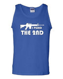 I Plead The 2nd Pro Gun Rights Novelty Statement Graphic Adult Tank Top