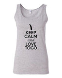 Junior Keep Calm And Love Togo Country Nation Patriotic Sleeveless Tank Top