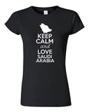 Junior Keep Calm And Love Saudi Arabia Country Patriotic Novelty T-Shirt Tee