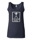 Junior I Pooped Today Funny Humor Novelty Statement Graphics Tank Top