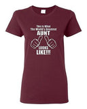 Ladies This Is What The World's Greatest Aunt Auntie Gift Novelty T-Shirt Tee