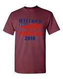 Hillary Clinton Prison 2016 President Election Anti Political DT Adult T-Shirt