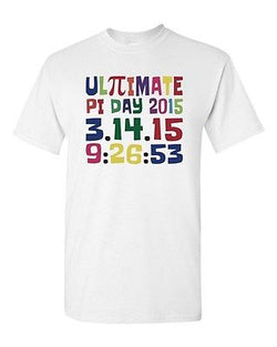 Ultimate Pi Day 3.14 Color Up Math Geek Nerd Mathematics Adult DT T-Shirt Tee