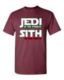 Jedi In The Streets Sith In The Sheets Movie Funny Parody DT Adult T-Shirt Tee