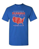 Running The World Since 1776 America Patriotic USA American DT Adult T-Shirt Tee