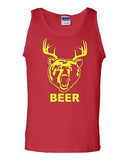Beer Deer Bear Sunny Mac Funny TV Face Novelty Graphics Adult Tank Top