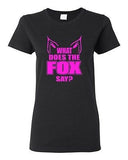 Ladies What Does the Fox Say Sound Music Song Party Swag Retro Cool T-Shirt Tee