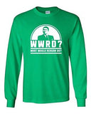 Long Sleeve Adult T-Shirt WWRD What Would Reagan Do? President Election 84 DT