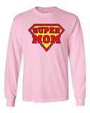 Long Sleeve Adult T-Shirt Super Mom Superhero Hero Mothers Day Gift Funny DT