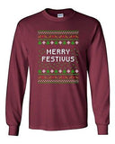 Long Sleeve Adult T-Shirt Merry Festivus Ugly Christmas Season Parody Funny DT