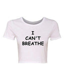 Crop Top Ladies I Can't Breathe Eric Garner Protest Support Police T-Shirt Tee
