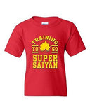 Training To Go Super Saiyan Anime Workout Funny Parody DT Youth Kids T-Shirt Tee