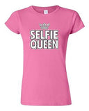 Junior Selfie Queen Crown Selfy Pic Photo Camera Funny Humor DT T-Shirt Tee