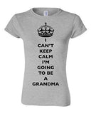 Junior I Can't Keep Calm I'm Going To Be A Grandma Family Funny DT T-Shirt Tee