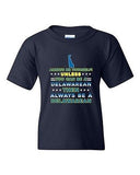 Always Be Yourself Unless You Can Be An Delawarean Map DT Youth Kids T-Shirt Tee