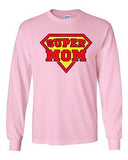 Long Sleeve Adult T-Shirt Super Mom Superhero Hero Mothers Day Gift Funny DT