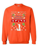 Merry Christmas Hunting Dog Hunt Animals Ugly Christmas DT Crewneck Sweatshirt