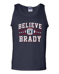Believe In Brady Ball Player MVP New England Football Sports DT Adult Tank Top