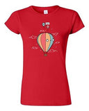 Junior Randy Otter Hot Air Balloon Ships Funny Cute Arts Portray DT T-Shirt Tee