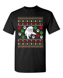 Dog Puppy Paws Lover Pet Ugly Christmas Gift Funny Humor DT Adult T-Shirt Tee