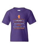 Always Be Yourself Unless You Can Be An Illinoisan Map DT Youth Kids T-Shirt Tee