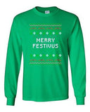 Long Sleeve Adult T-Shirt Merry Festivus Ugly Christmas Season Parody Funny DT
