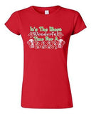 Junior It's The Most Wonderful Time For A Beer Christmas Funny DT T-Shirt Tee