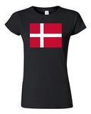 Junior Denmark Country Flag State Danish German Nation Patriotic DT T-Shirt Tee
