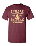 Inhale The Good Sh*t Exhale Bullsh*t The Yoga Hatha Funny DT Adult T-Shirt Tee