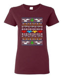 Ladies Star Travel Ugly Christmas Comic Space Movie Parody Funny DT T-Shirt Tee