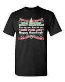 Christmas Kiss Your Ass Happy Hanukkah Movie TV Funny Humor DT Adult T-Shirt Tee