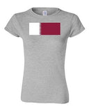 Junior Qatar Country Flag Doha Asia Arabic State Nation Patriotic DT T-Shirt Tee