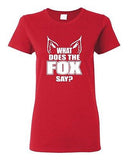 Ladies What Does the Fox Say Sound Music Song Party Swag Retro Cool T-Shirt Tee