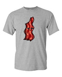 Too Cute To Eat Bacon Lover Meal Food Pig Hog Meat Novelty Adult DT T-Shirt Tee