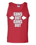 Adult Suns Out Guns Out Gym Workout Exercise Train Cross Fitness Tank Top Tee