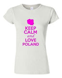 Junior Keep Calm And Love Poland Country Statement Novelty T-Shirt Tee