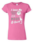 Junior I Love My Grand Kids To The Moon And Back Funny Humor DT T-Shirt Tee