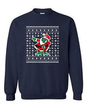 Dabbing Santa Dab Ugly Christmas Football Sports Funny DT Crewneck Sweatshirt