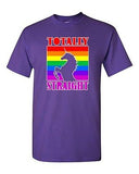 Totally Straight Funny Unicorn Novelty Adult DT T-Shirt Tee