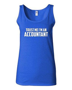 Junior Trust Me I'm An Accountant Novelty Statement Graphics Tank Top