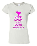 Junior Keep Calm And Love Venezuela Country Statement Novelty T-Shirt Tee