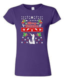 Junior Merry Christmas Hunting Dog Animals Ugly Christmas Funny DT T-Shirt Tee
