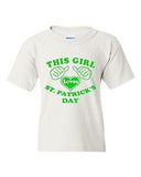 This Girl Loves St. Patrick's Day Irish Clover Novelty Youth Kids T-Shirt Tee