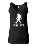 Junior I Believe Sasquatch Yeti Bigfoot Snow Funny Novelty Statement Tank Top