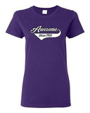 Ladies Awesome Since 1966 With Tail Happy Birthday Gift Funny DT T-Shirt Tee