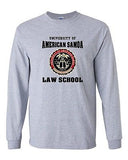 Long Sleeve Adult T-Shirt University Of American Samoa Law School Samoan DT