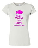 Junior Keep Calm And Love Kazakhstan Country Patriotic Novelty T-Shirt Tee