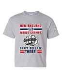 World Champs Can't Deflate These New England Football DT Youth Kids T-Shirt Tee