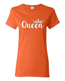 Ladies Queen Crown Couple Love Matching Relationship GF Funny DT T-Shirt Tee