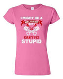 Junior I Might Be A Mechanic But I Can't Fix Stupid Funny Humor DT T-Shirt Tee